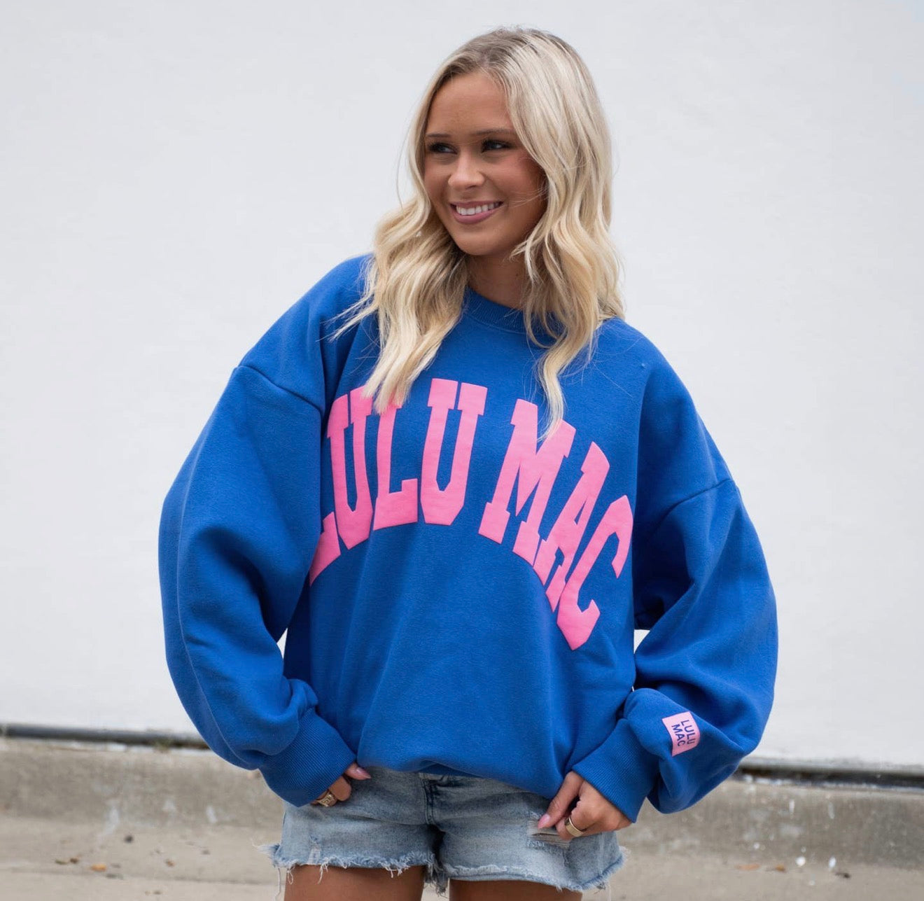 Royal/Pink sweatshirt
